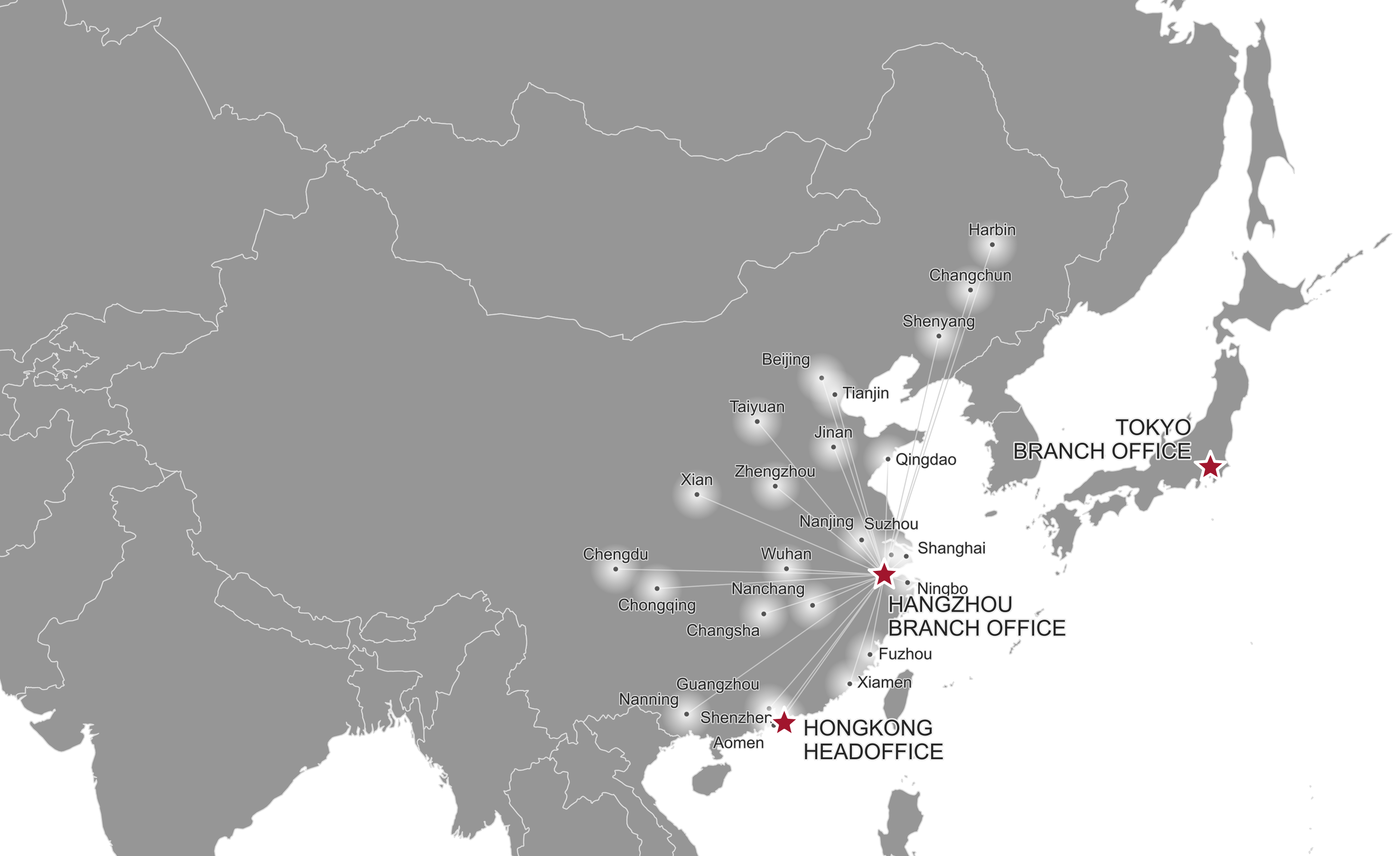 SOSEKI regional network map across Asia
